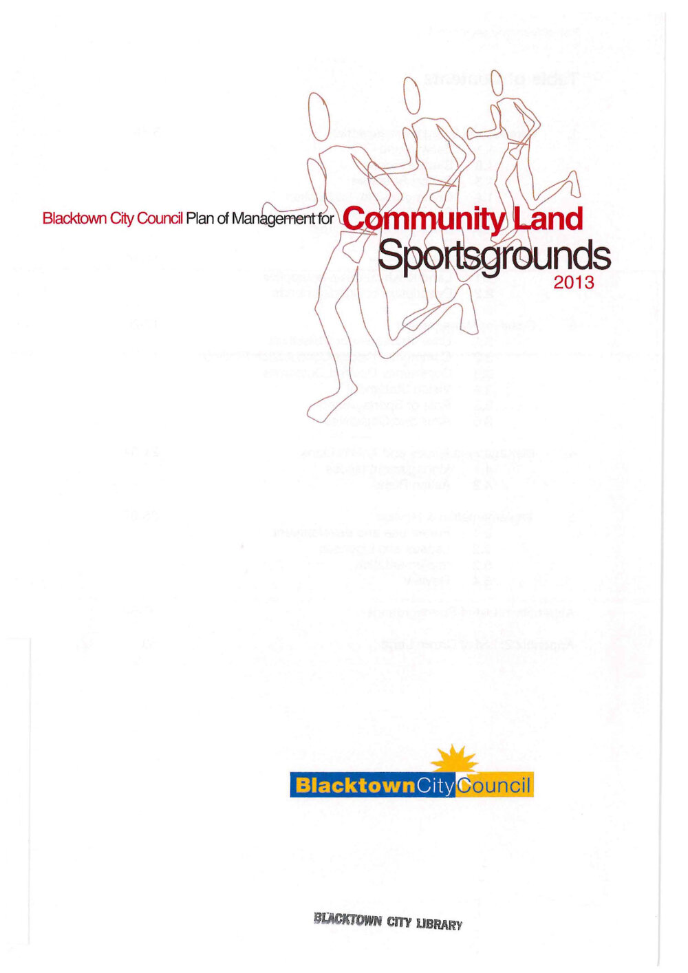 Plan of Management Community Land Sportsgrounds, 2013