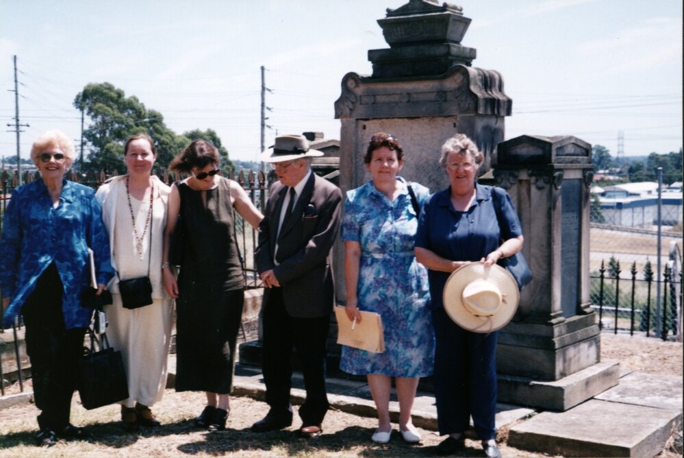 Lawson descendants at St Bartholomew's Church, Prospect