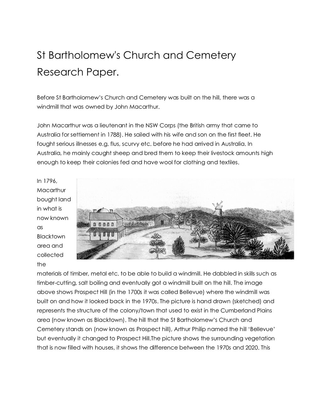 St Bartholomew's Church and Cemetery Research Paper, 2024