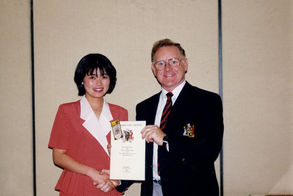 Japanese exchange student presentation, 1993