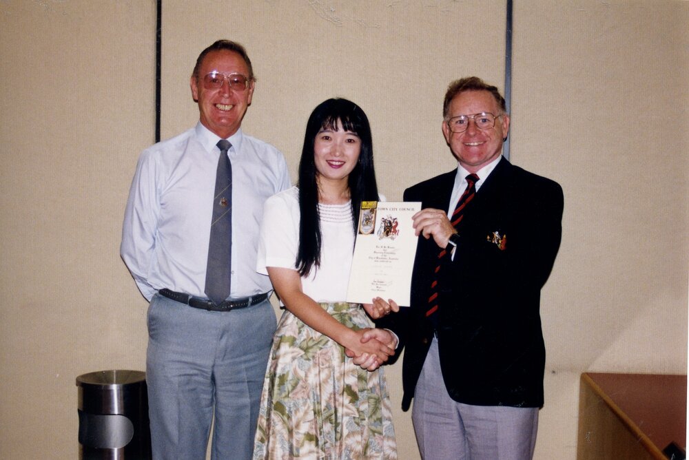 Japanese exchange student presentation, 1993