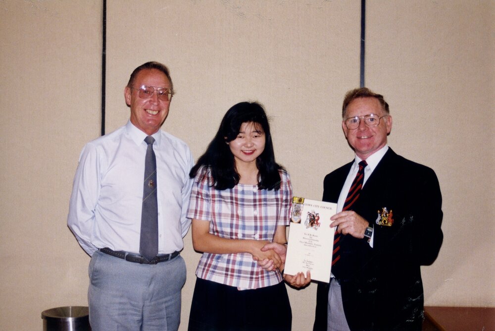 Japanese exchange student presentation, 1993