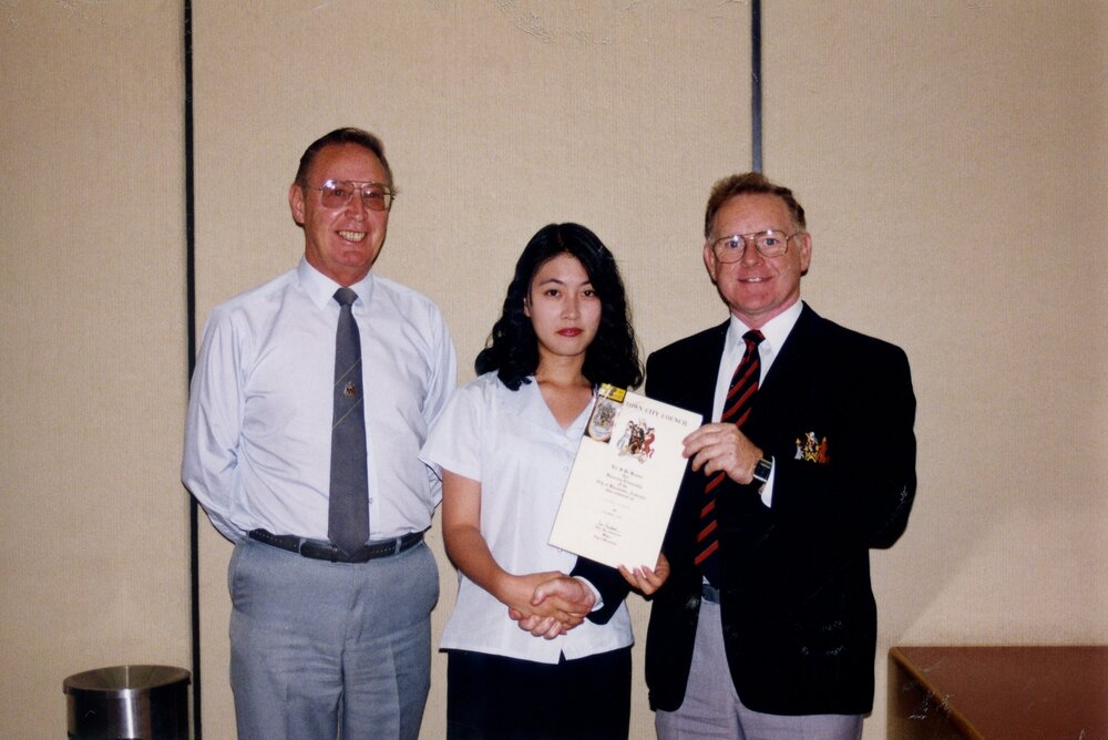 Japanese exchange student presentation, 1993