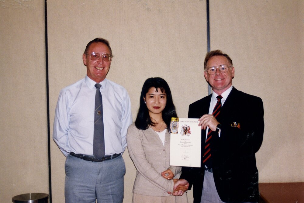 Japanese exchange student presentation, 1993