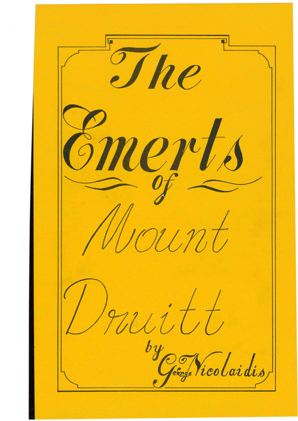 The Emerts of Mount Druitt,  George Nicolaidis, 1987
