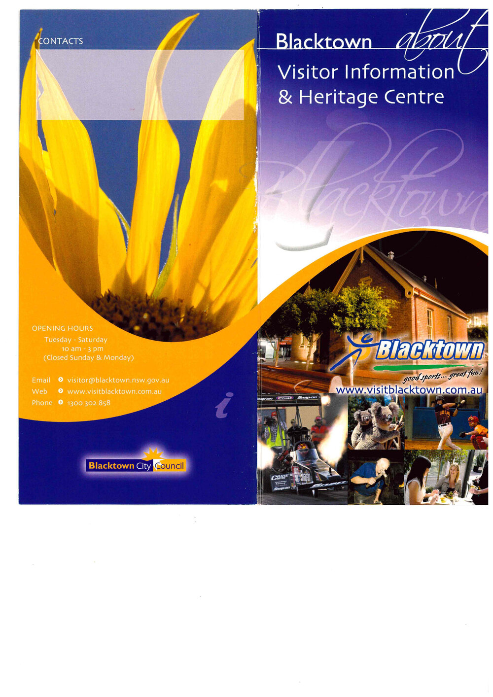 Blacktown Visitor Information and Heritage Centre Information