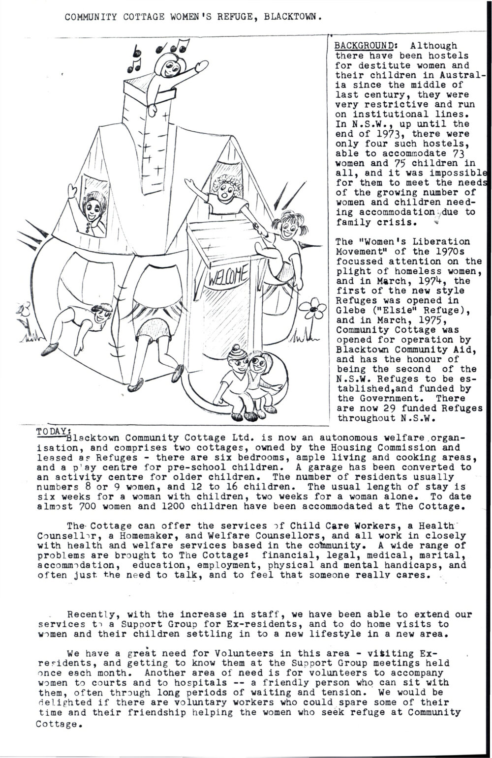 Community Cottage Women's Refuge, Blacktown