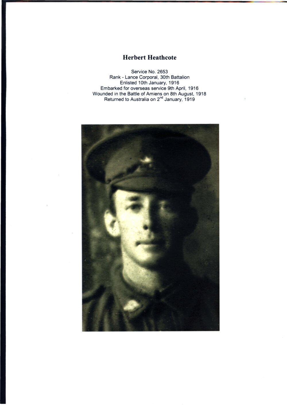 Herbert Heathcote - Biography