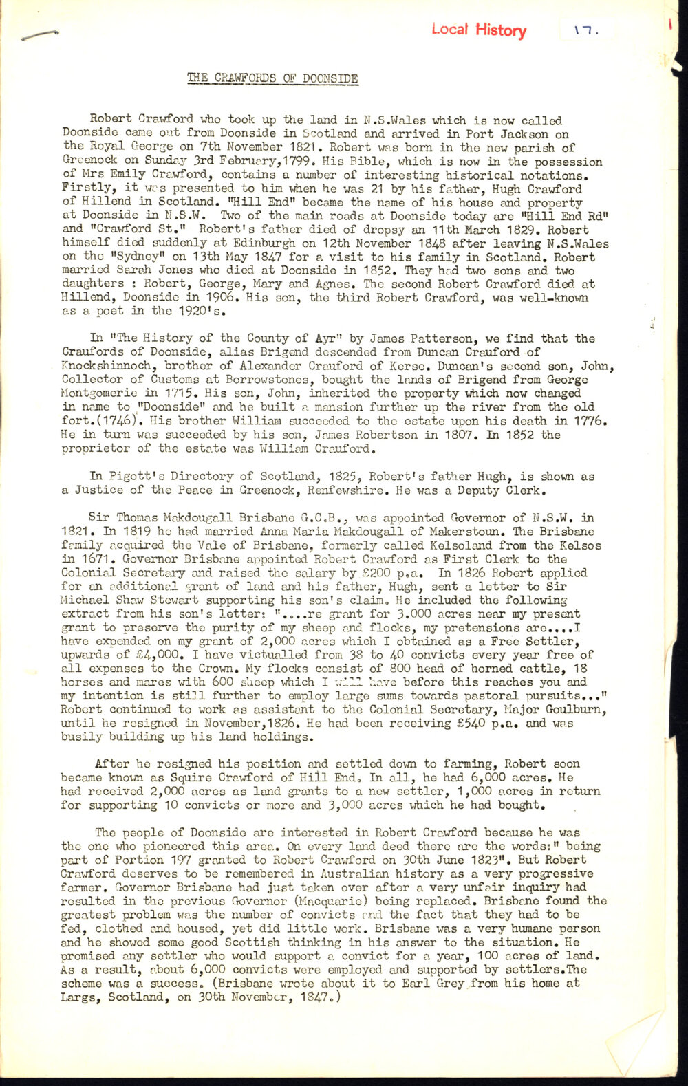 The Crawfords of Doonside