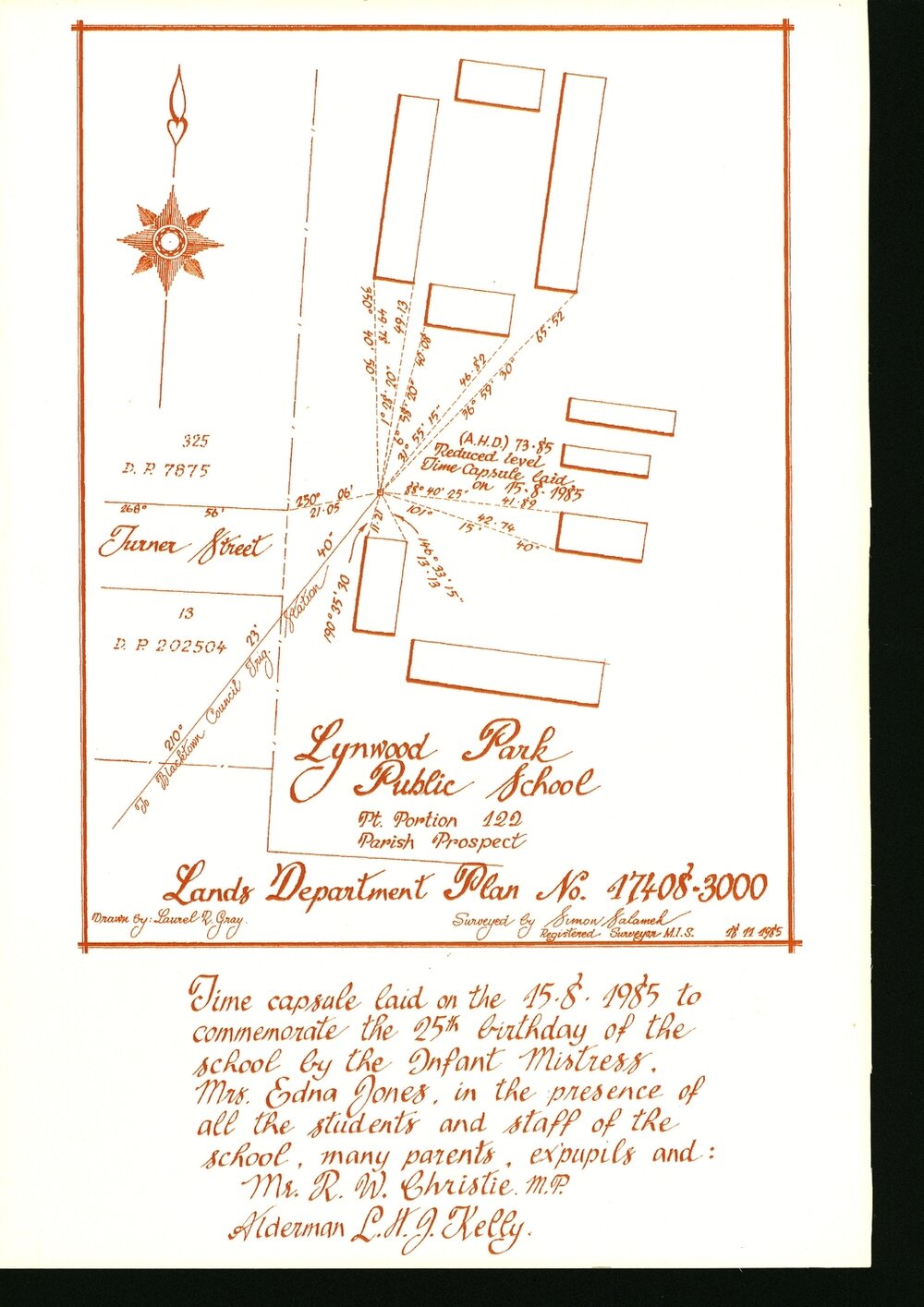 Lynwood Park  Public School Time Capsule, 1985