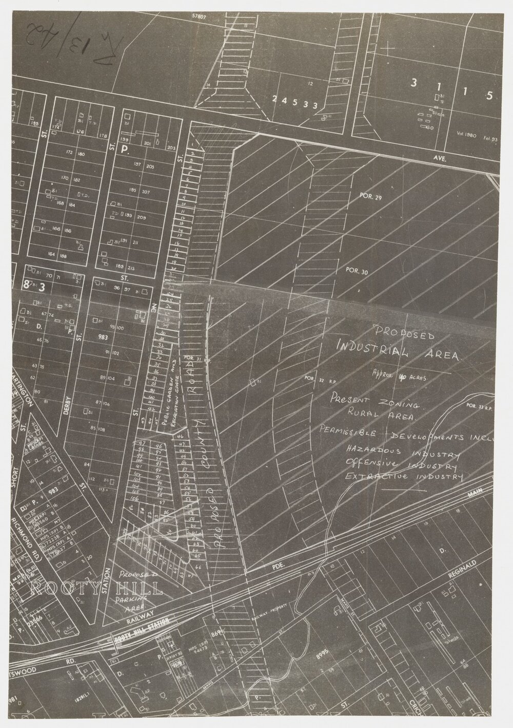 Proposed Industrial Area, Rooty Hill