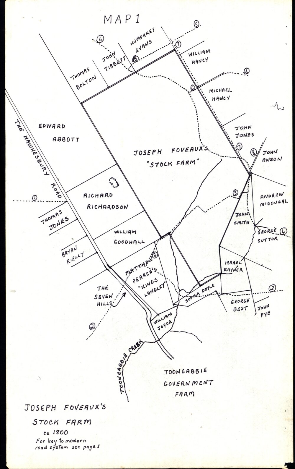 Land grant along Old Windsor Road