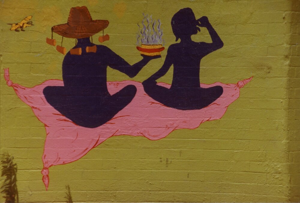 Max Webber Library mural