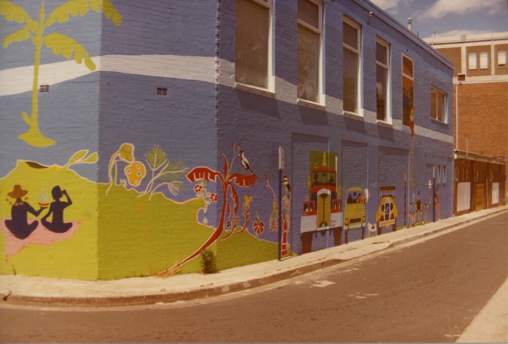 Max Webber Library mural