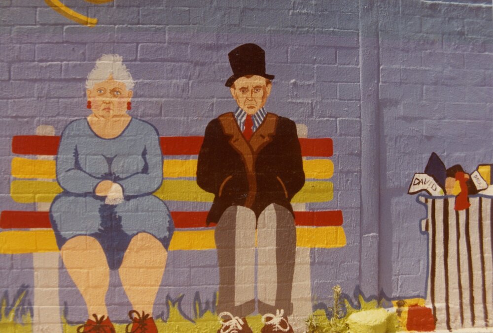 Max Webber Library mural