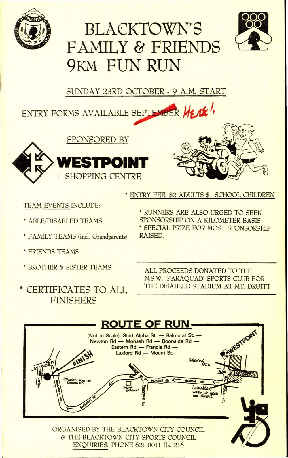 Blacktown's Family and Friends 9 km Fun Run, ?1990, 1995,1996