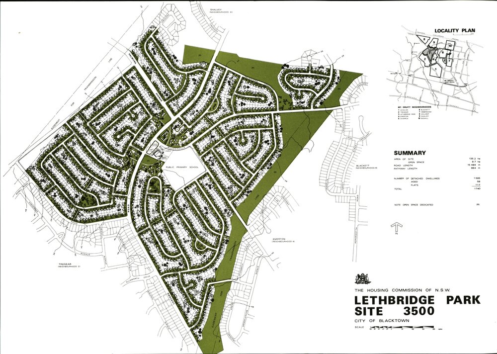 Lethbridge Park Site 3500, City of Blacktown, c1980s