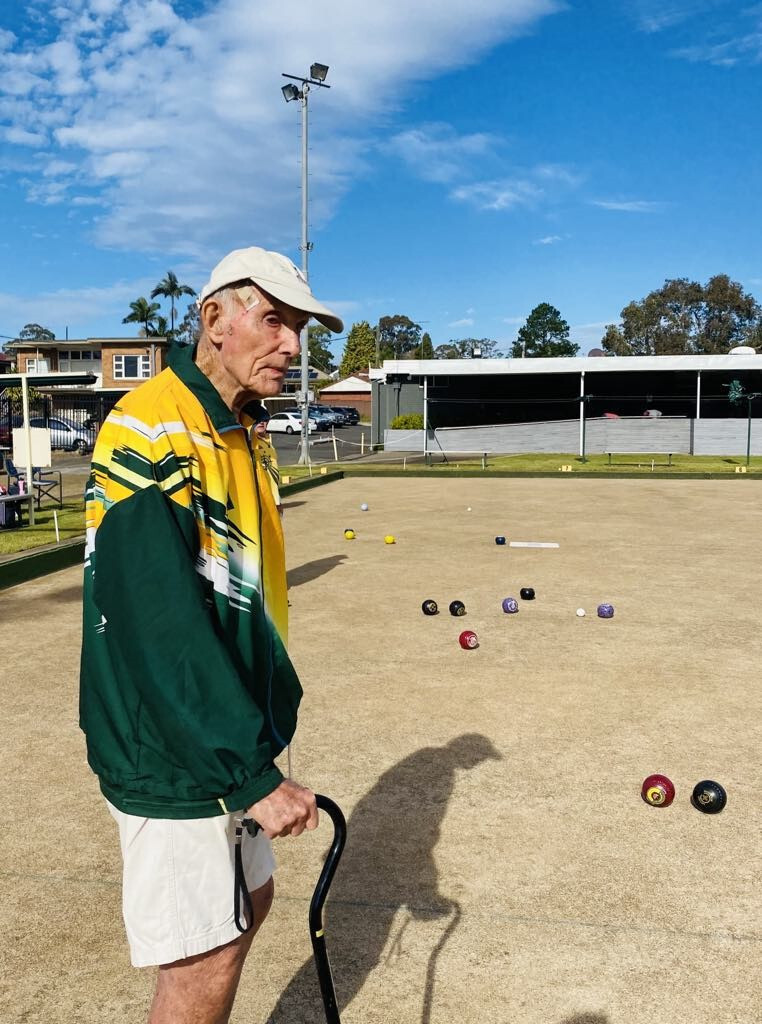Frank Mossfield at Blacktown Bowling Club