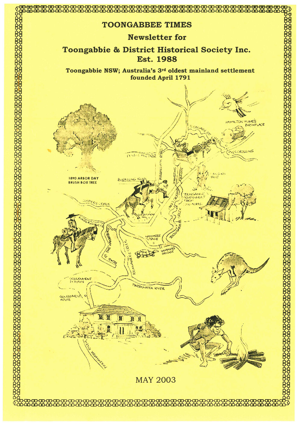 Toongabbee Times, Toongabbie &amp; District Historical Society Newsletter, May 2003