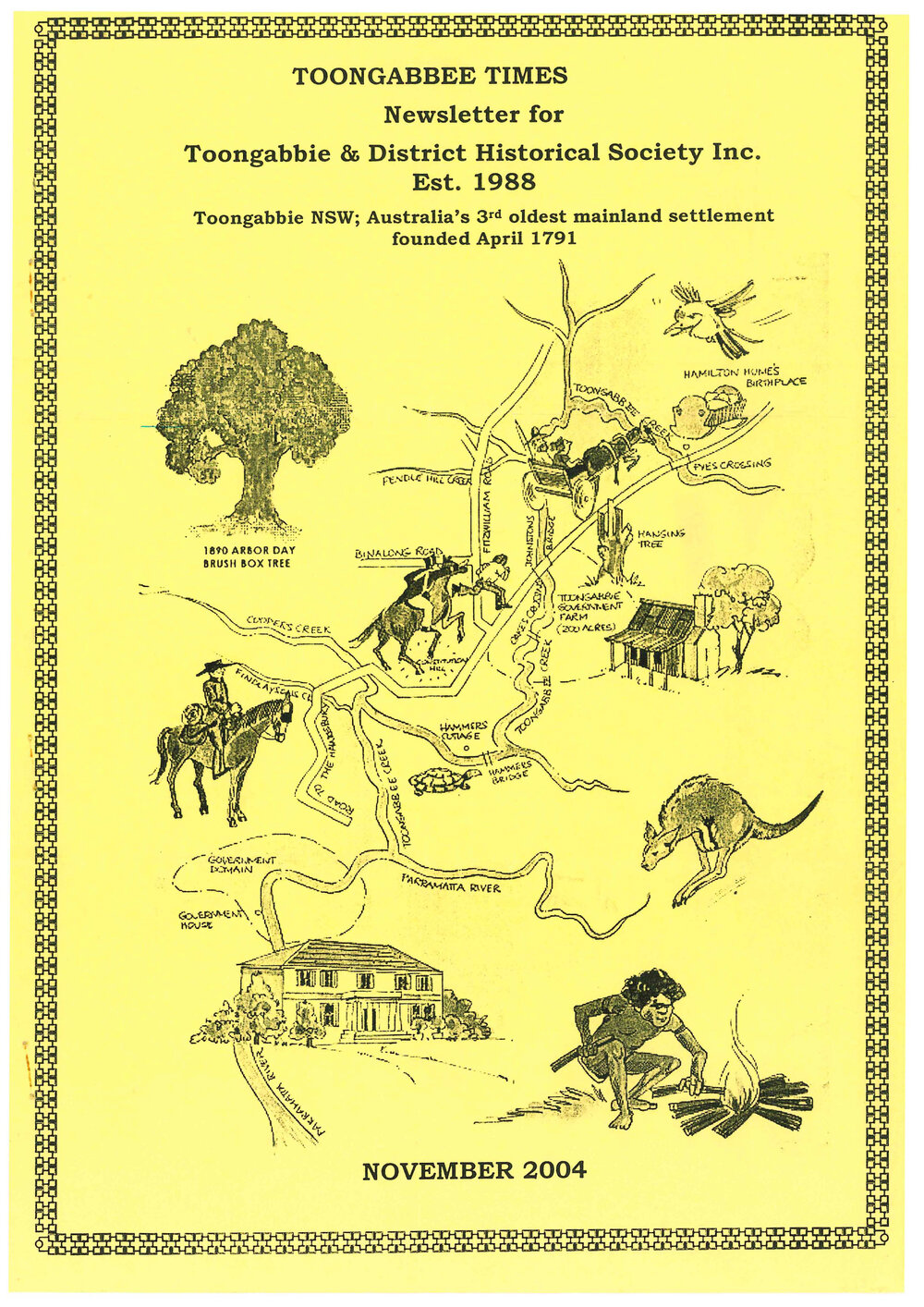 Toongabbee Times, Toongabbie &amp; District Historical Society Newsletter, November 2004