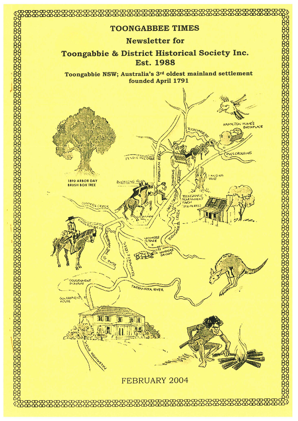 Toongabbee Times, Toongabbie &amp; District Historical Society Newsletter, February 2004