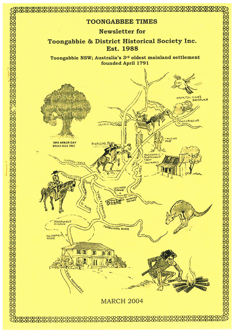 Toongabbee Times, Toongabbie &amp; District Historical Society Newsletter, March 2004