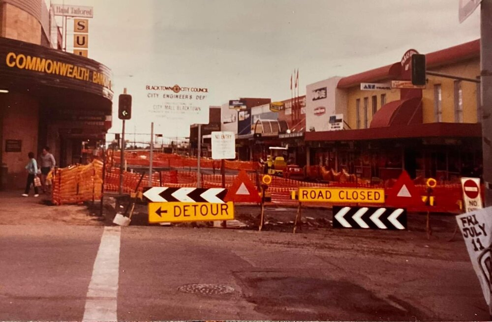 Construction of City Mall, Main Street, Blacktown