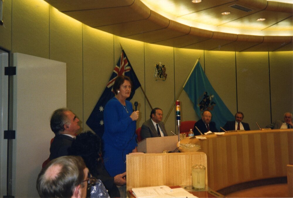 Senator Margaret Reynolds at Blacktown Council Chambers