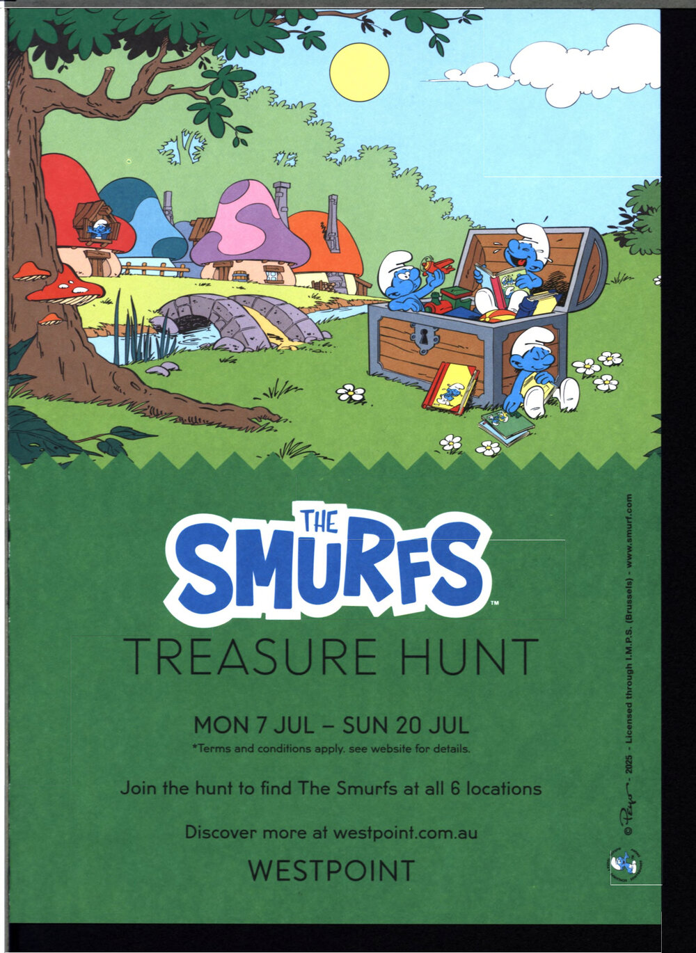 Westpoint Winter school holiday activity Smurfs, 2025