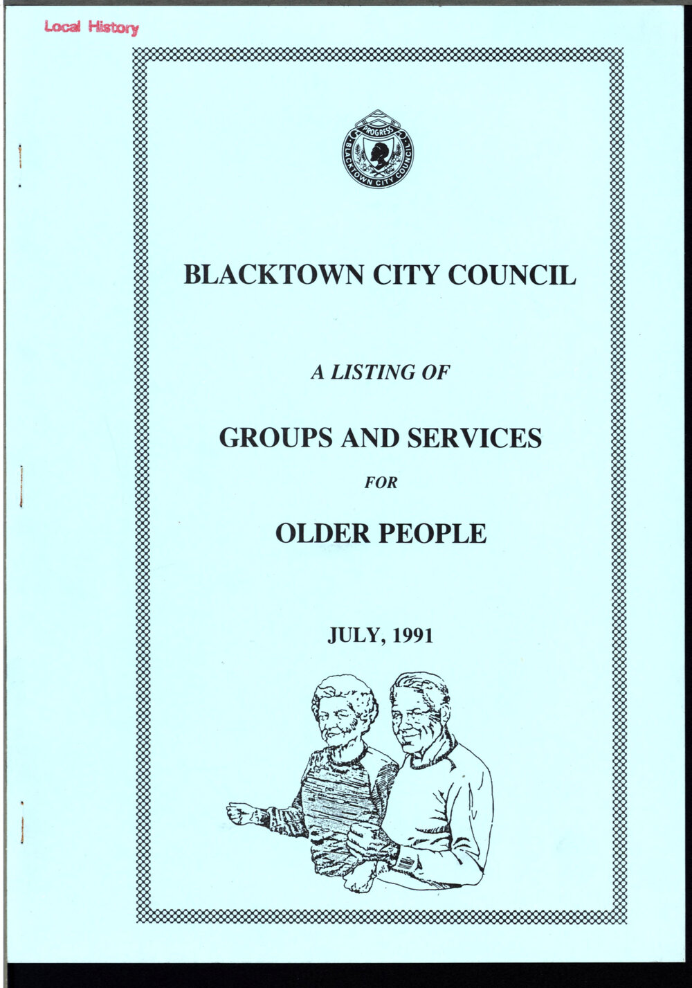 Groups and services for older people, 1991