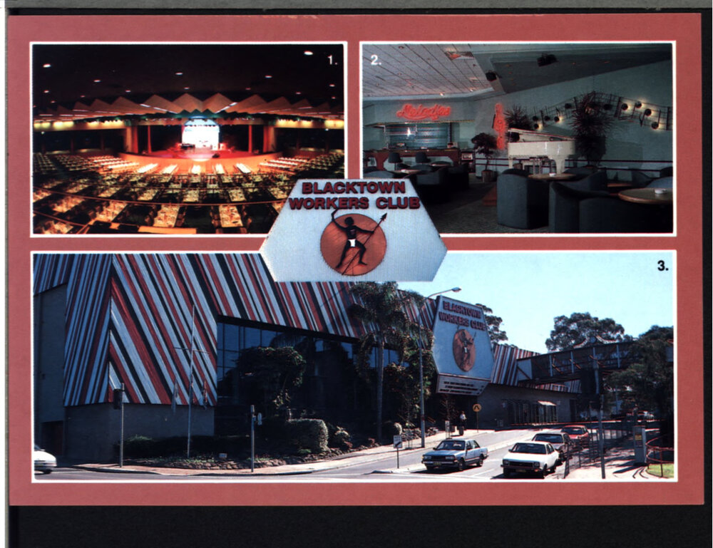 Postcards Blacktown Workers Club and Rooty Hill RSL, c1988
