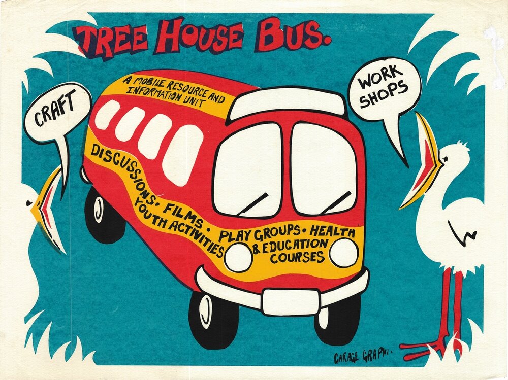 Tree House Bus, a mobile resource an information unit