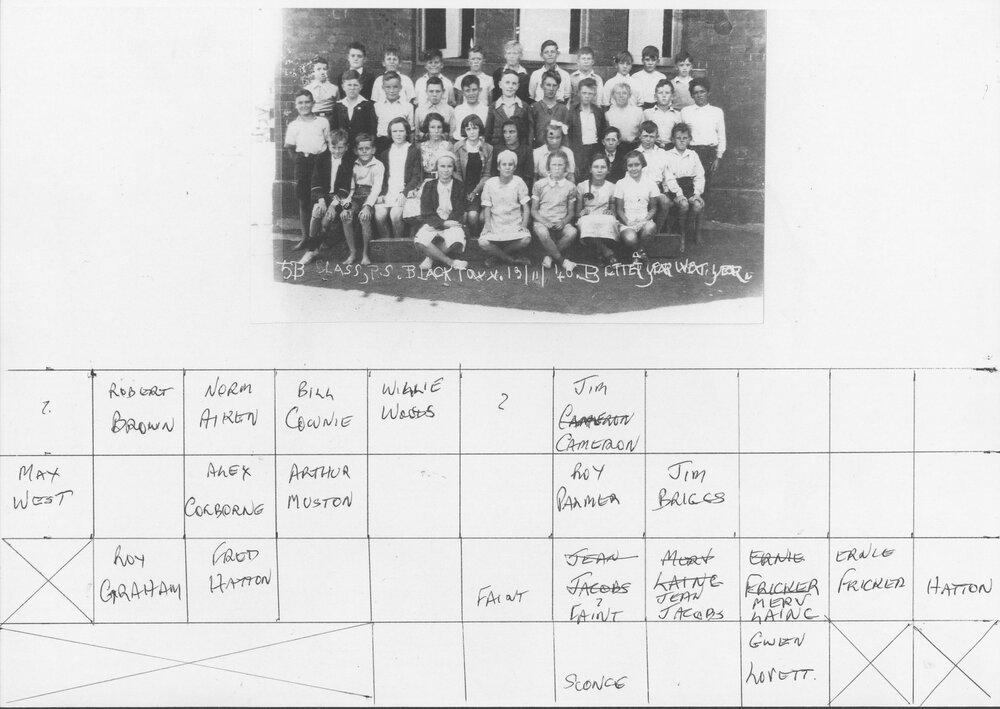 Blacktown Public School, 1940 Class 5B