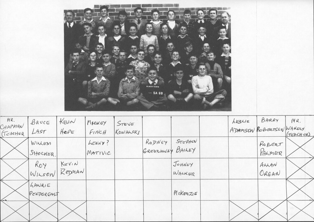 Blacktown Public School, c1955 Class 5A 6B