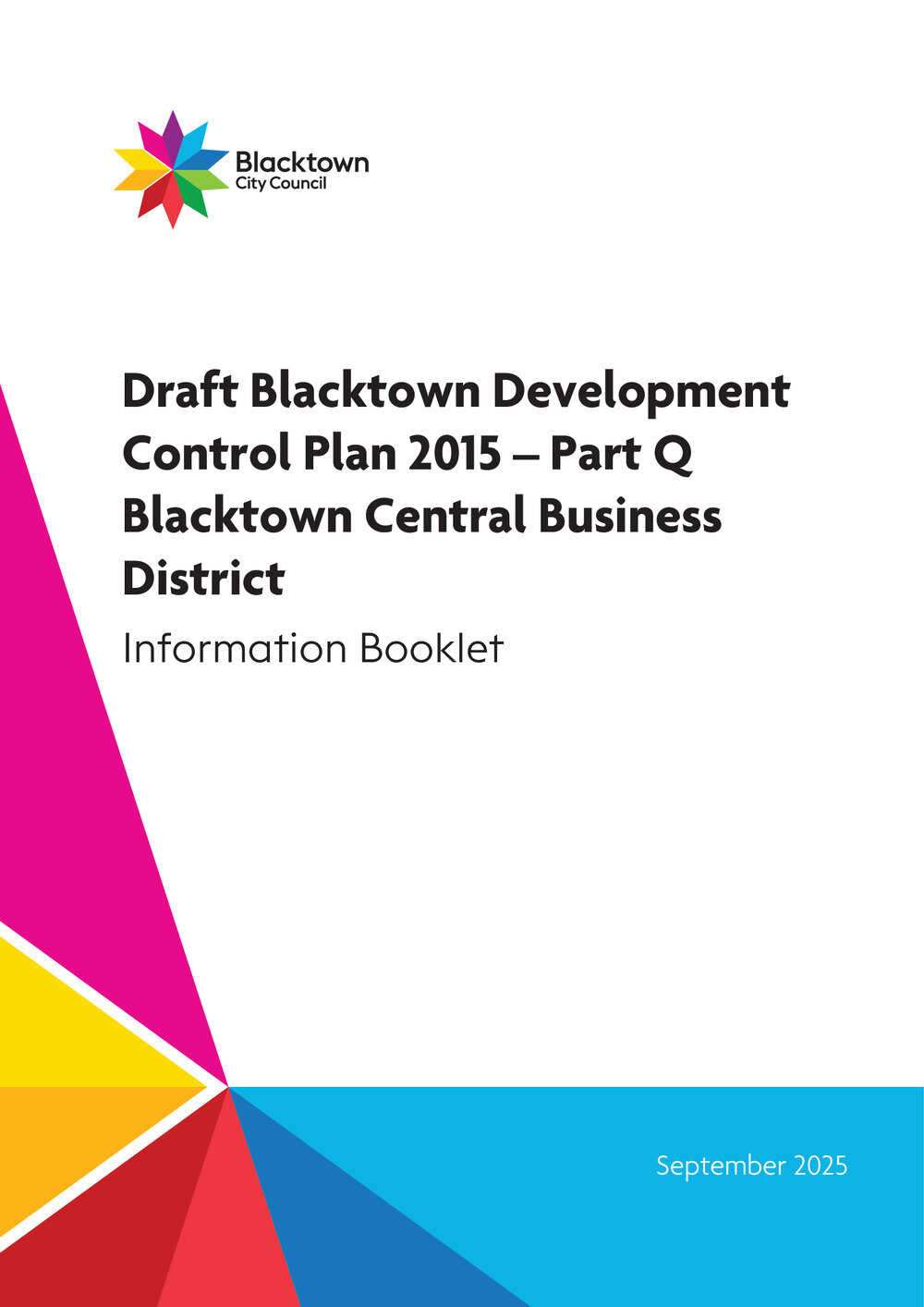 Blacktown Development Control Plan 2015 - Part Q CBD, 2025 - Information booklet