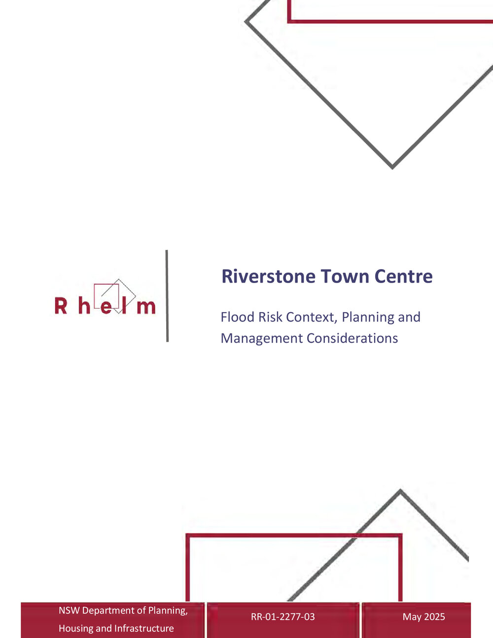 Riverstone Town Centre Flood Risk Context Planning and Management Considerations, 2025 