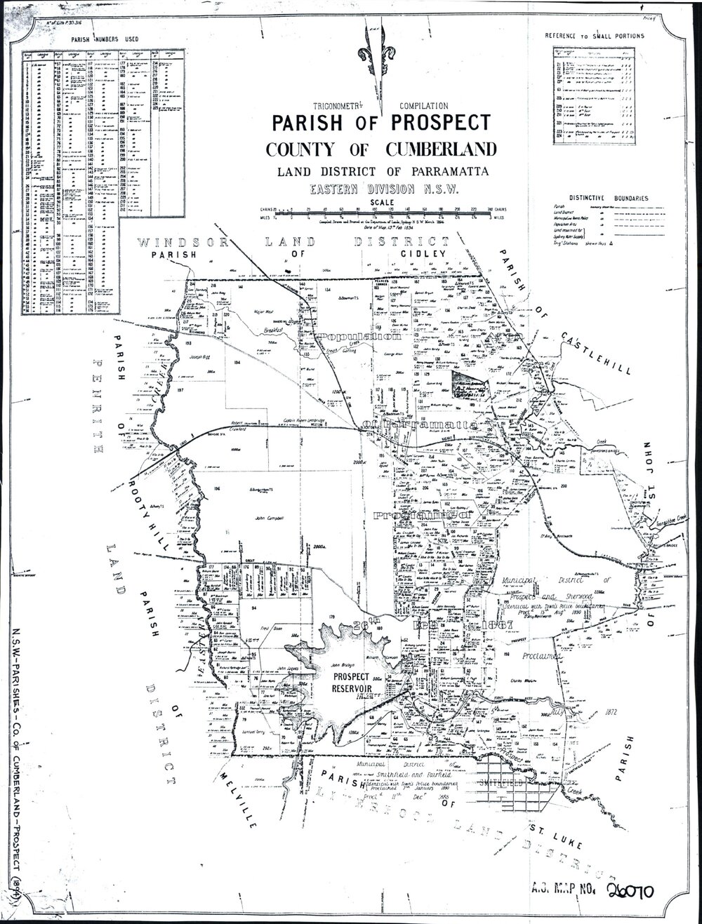 Maps of the Parish of Prospect, 1894