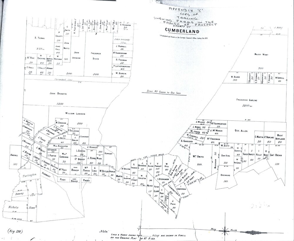 Farms in Prospect, 1870