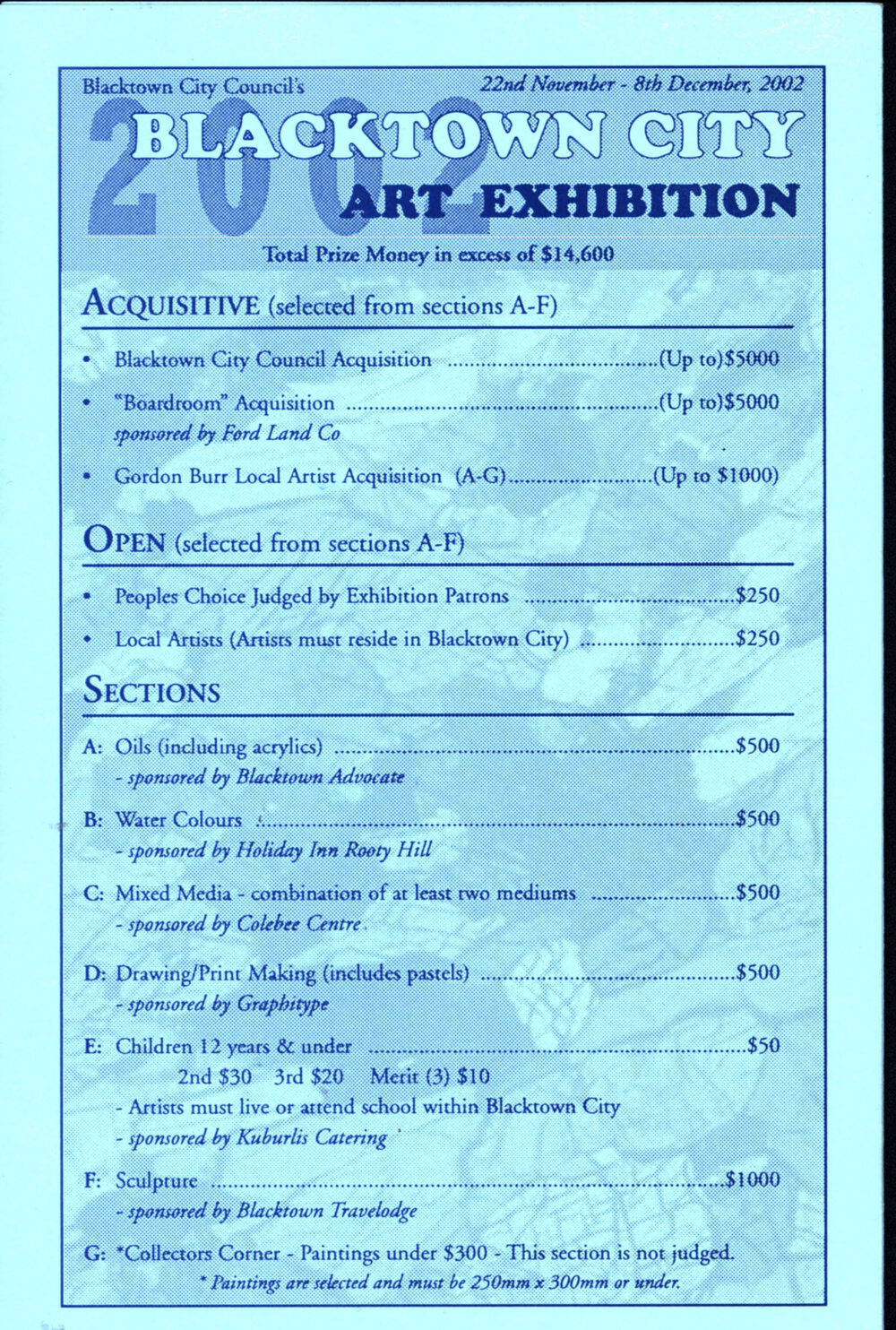 2002 Blacktown City Art Exhibition