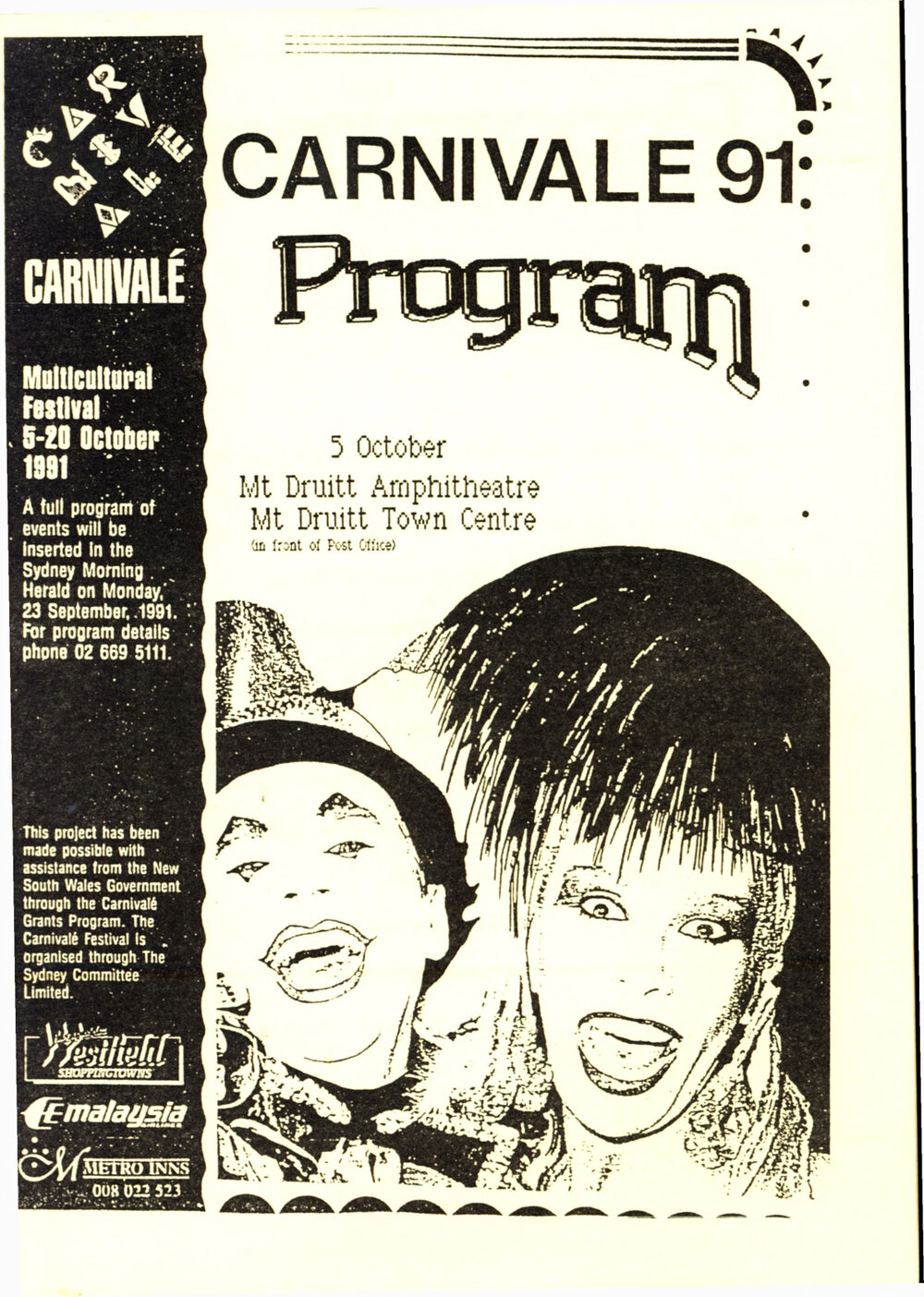 Carnivale 91 Program - Mount Druitt