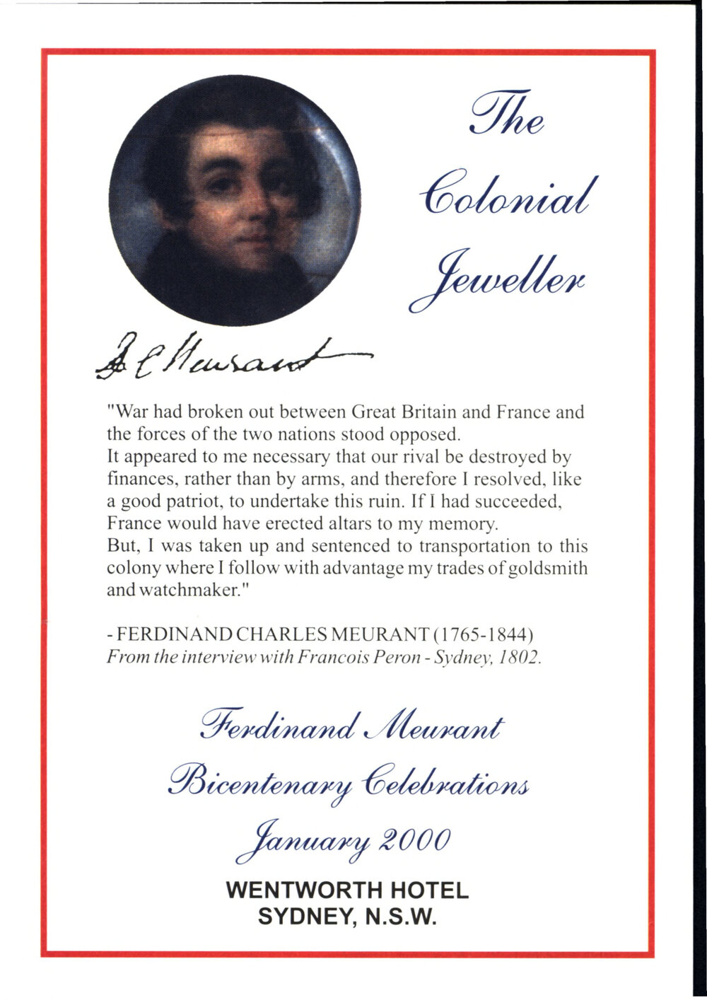 F C Meurant The Colonial Jeweller