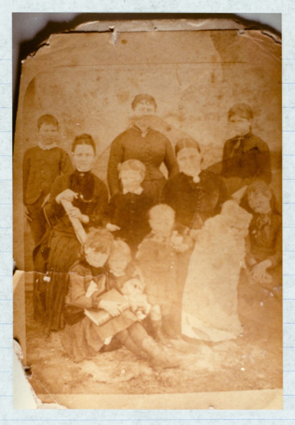 Susannah Jane Learmonth with family, c1888