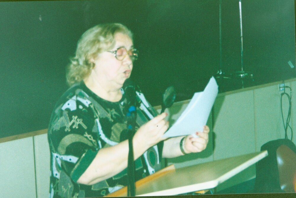 Speaker at Croatian literature afternoon, Bowman Hall