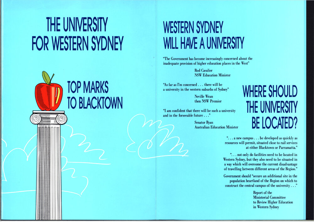 Proposed university sites for Western Sydney - Doonside