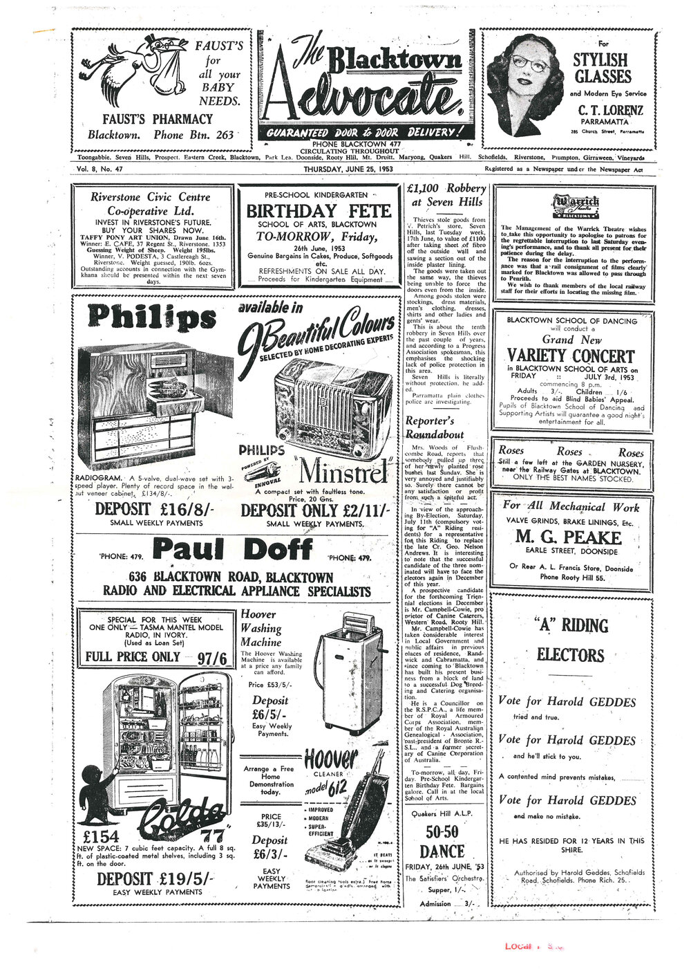 The Blacktown Advocate, 25 June 1953