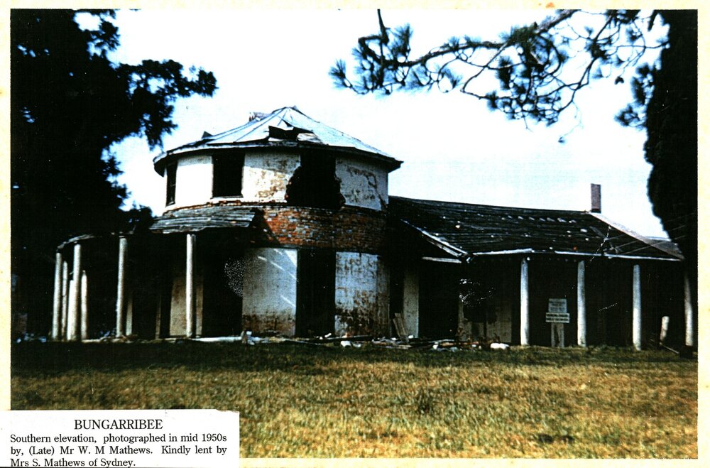 Bungarribee House, southern elevation