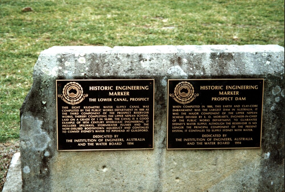 Historic Engineering Markers, Prospect Reservoir