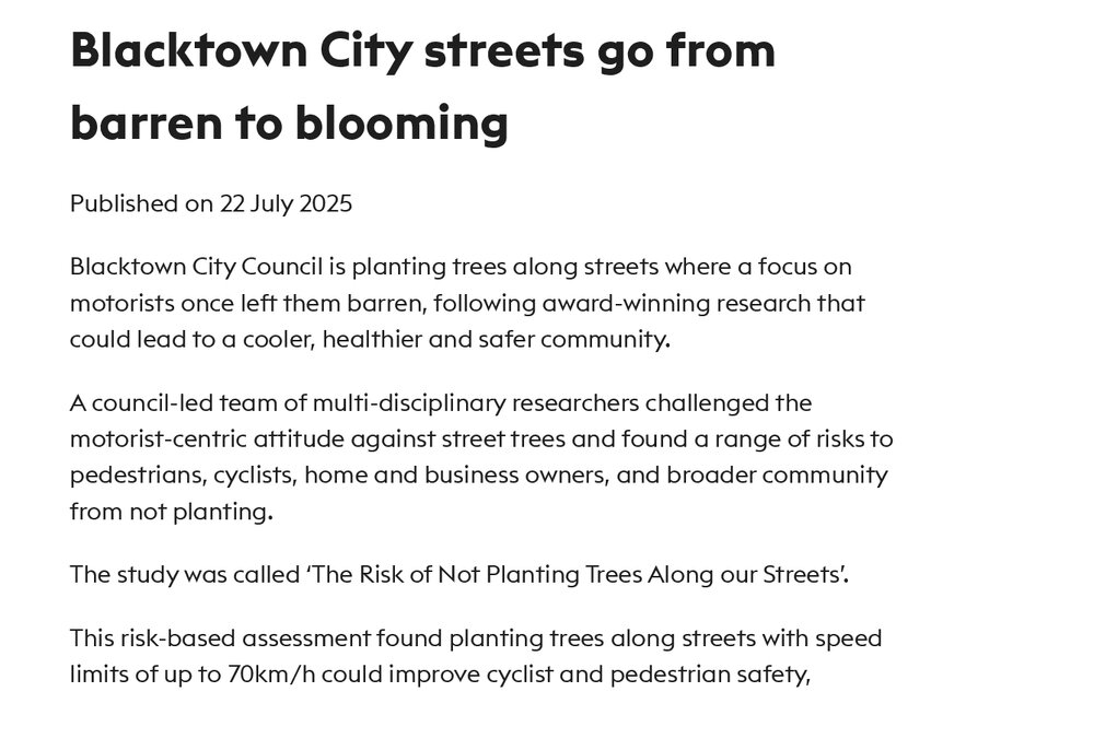 Blacktown City streets go from barren to blooming, 2025