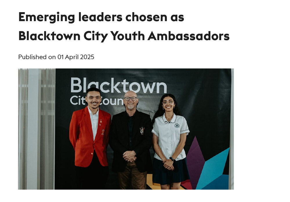 Blacktown City Youth Ambassadors, 2025