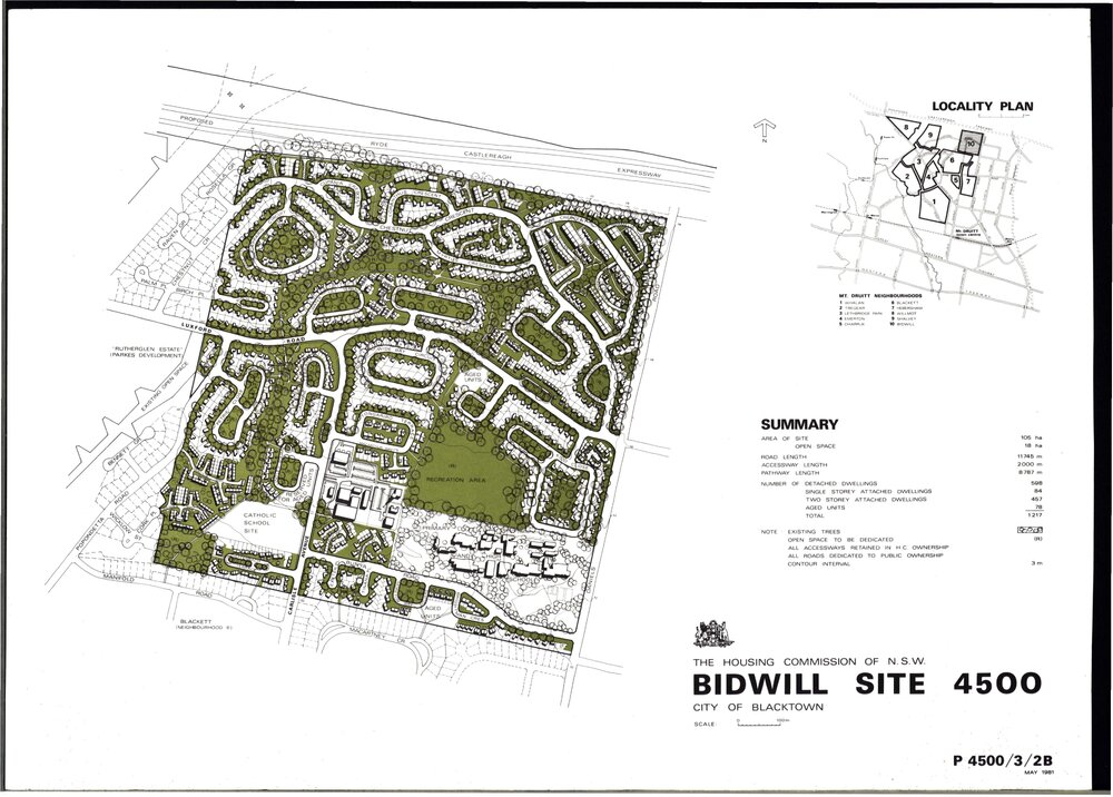 Bidwill Site 4500, City of Blacktown, 1981